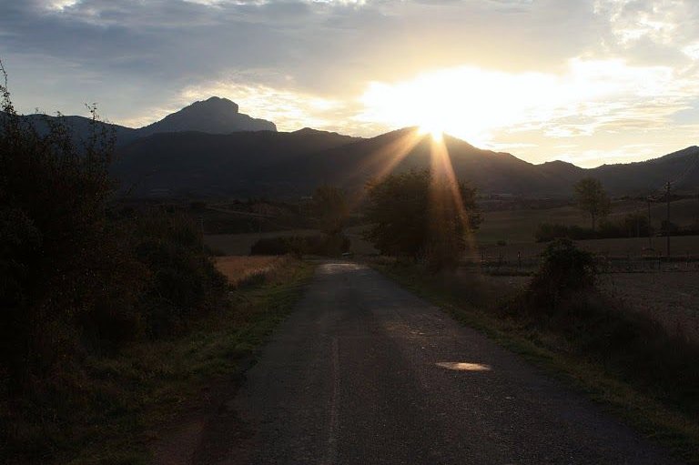 Atardecer en la excursión Bailo–San Juan de la Peña