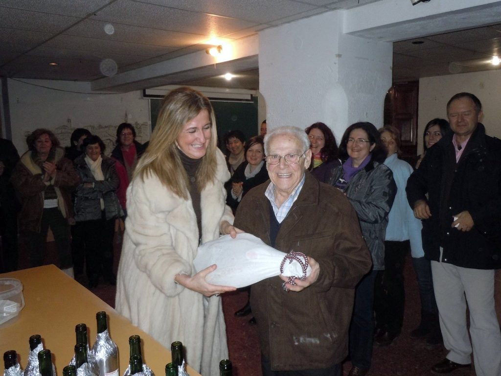 Concurso de vino melau en Bailo