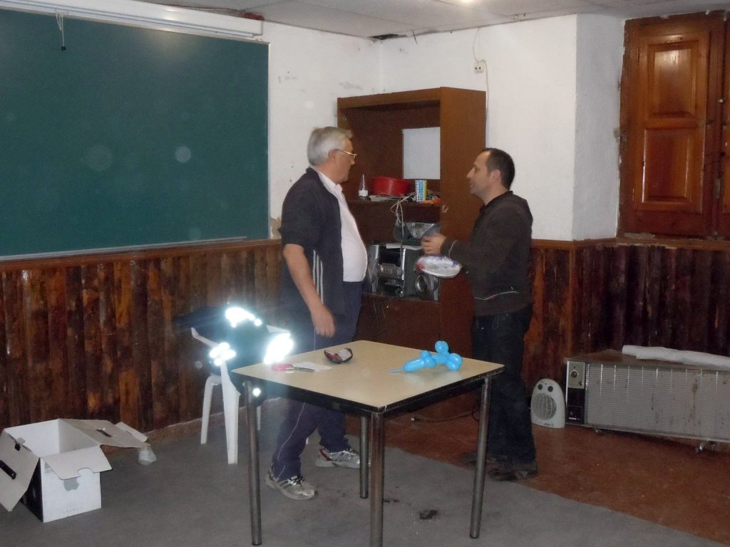 Actuación de magia en Bailo