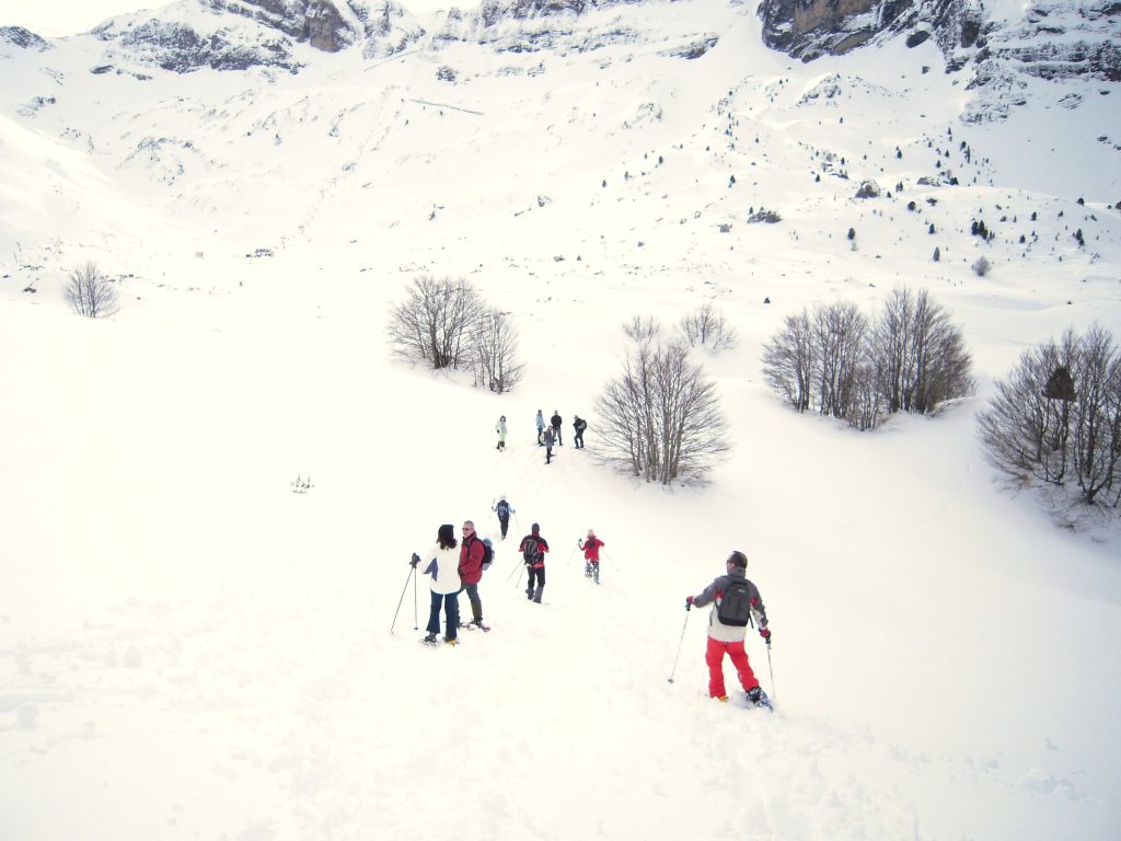 Excursión con raquetas de nieve por Candanchú