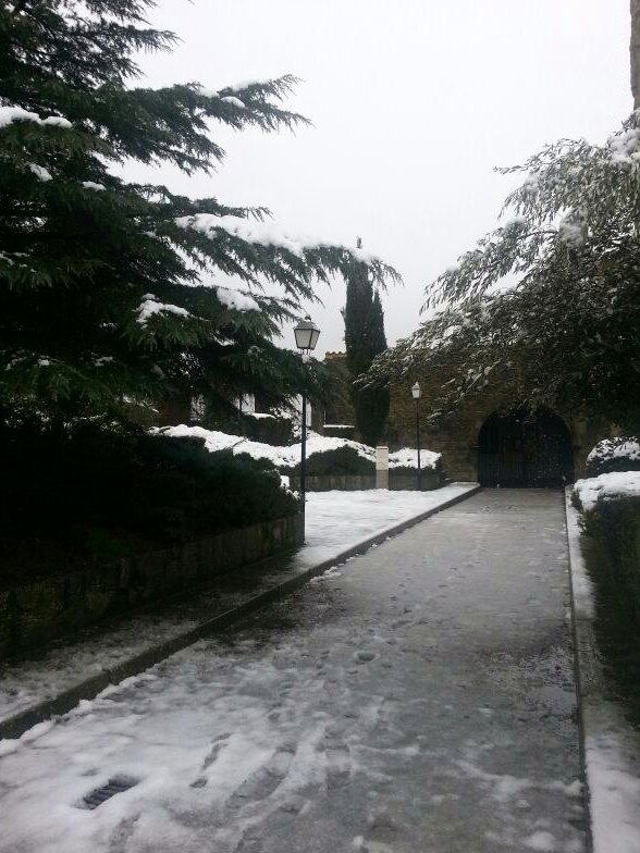 Calle nevada en Bailo