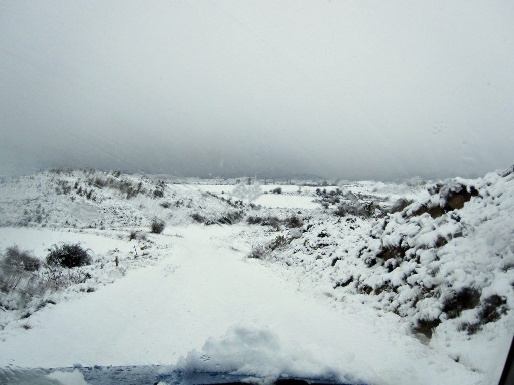 Campos nevados en Bailo