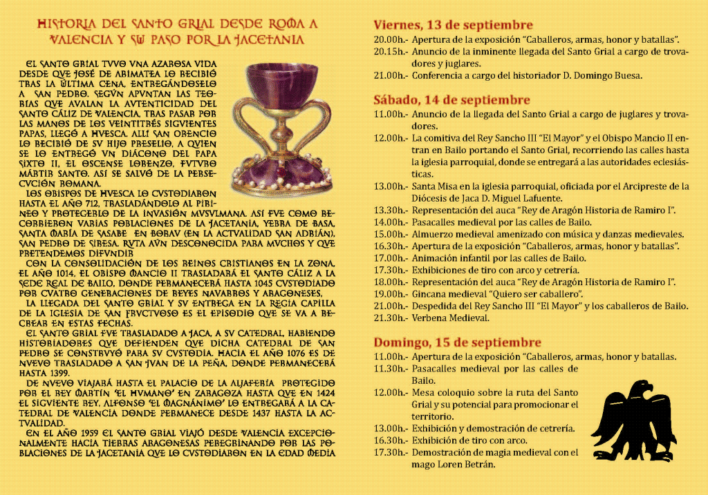 Díptico de la recreación del Santo Grial 2013: interior