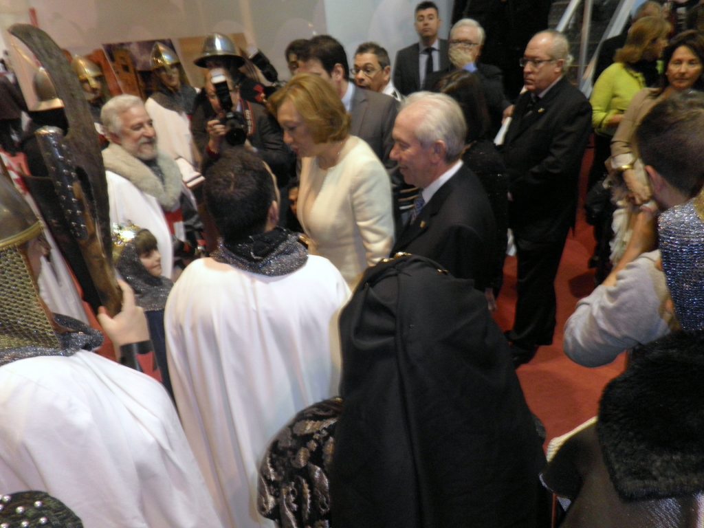 Autoridades con los templarios en FITUR