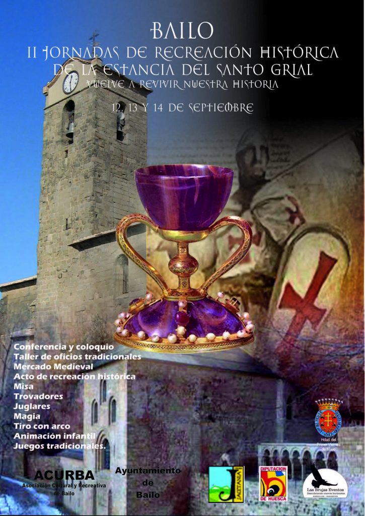Cartel de las II Jornadas de recreación histórica del Santo Grial