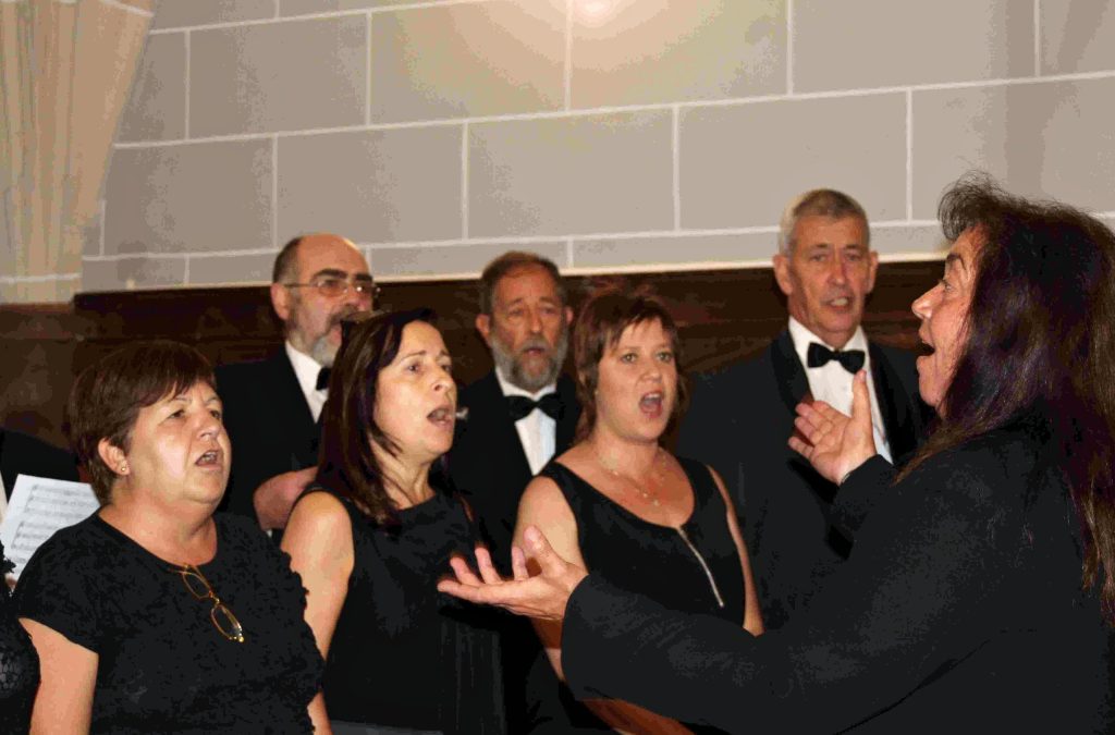 Coro en la iglesia de Bailo